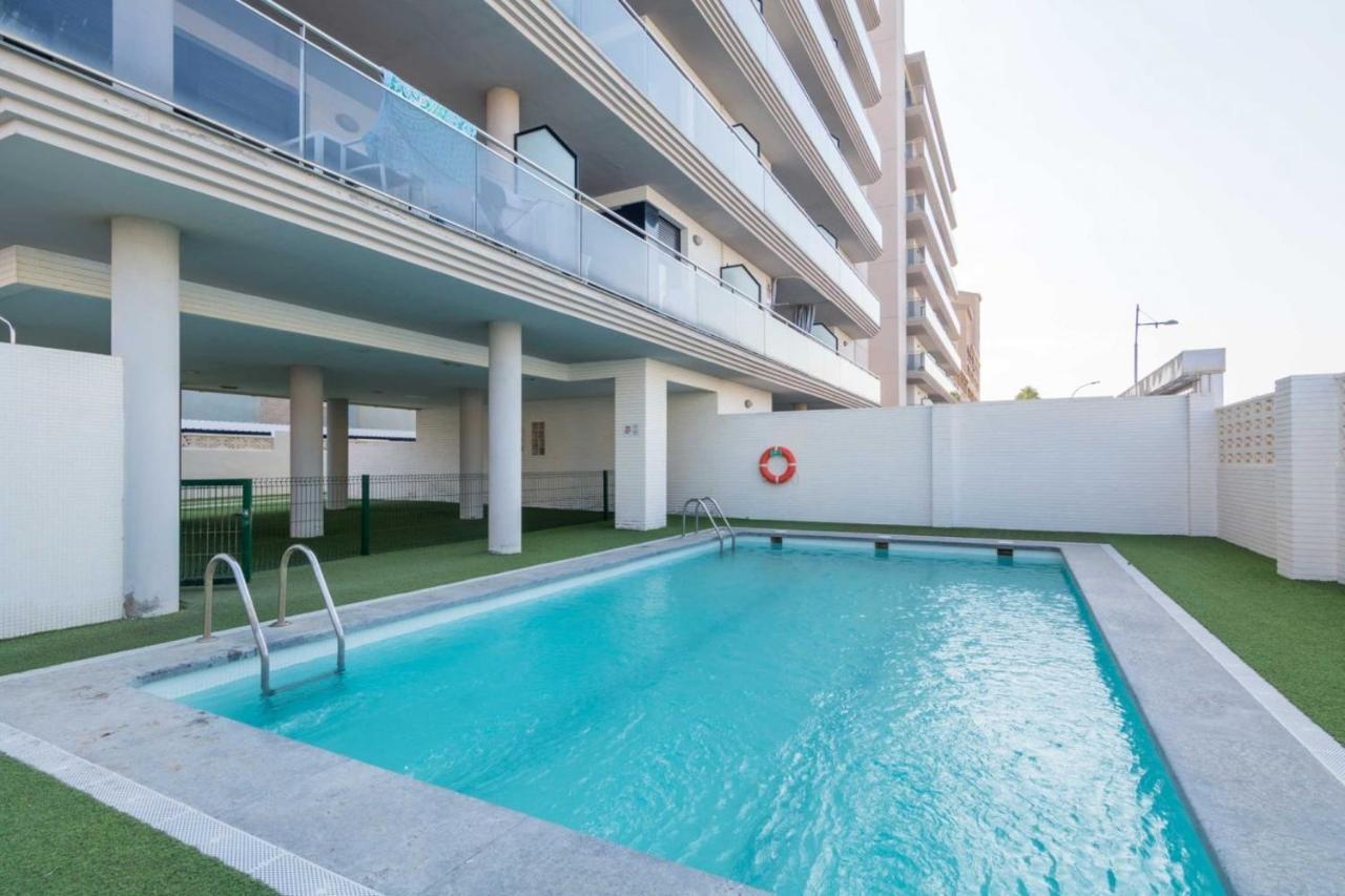 Apartamento Con Jardin En Primera Linea De Playa Con Parking Y Piscina Peniscola Exterior photo